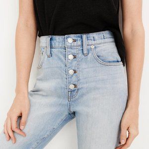 Madewell High-Rise Slim Boy jean raw hem